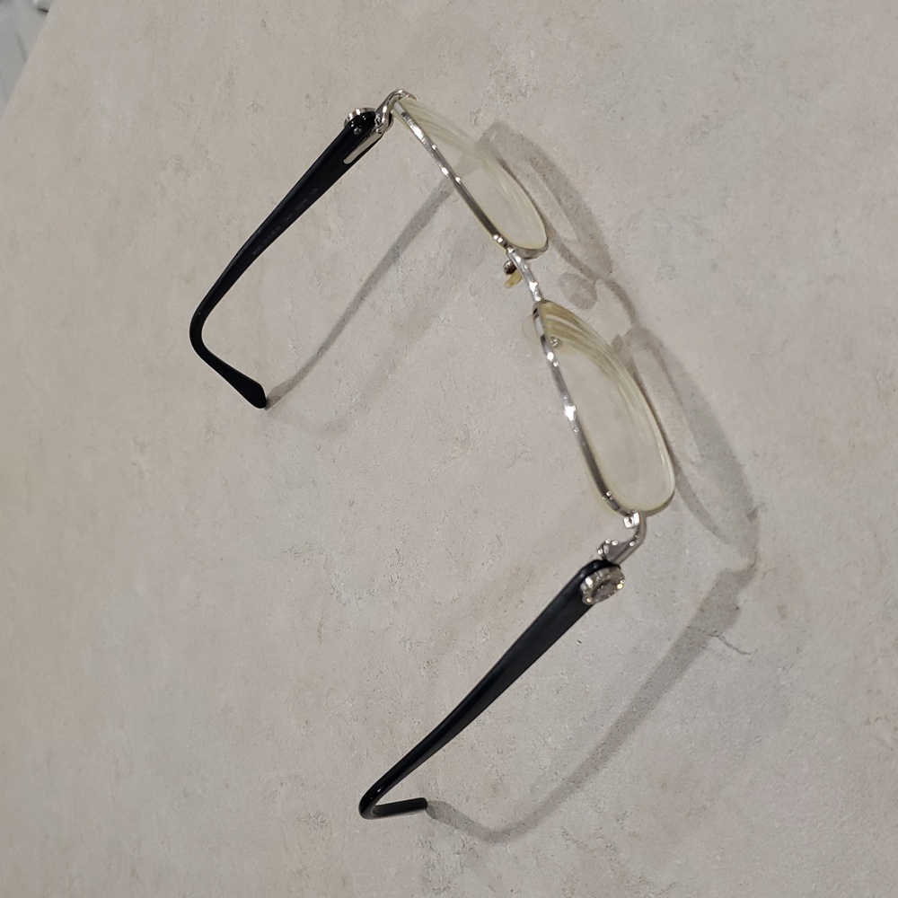 Vintage Versace Eyeglass Frames Glasses with Medusa & Swarovski Crystals - Picture 11 of 15